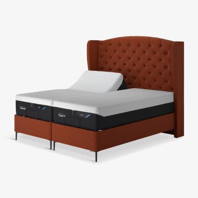 John Lewis TEMPUR® Suffolk Slim Divan Adjustable Disc Upholstered Bed, Super King Size
