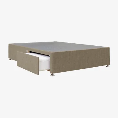 La Redoute Universal Linen Look 2 Drawer Upholstered Divan Base