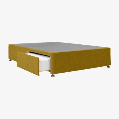 La Redoute Universal Linen Look 2 Drawer Upholstered Divan Base