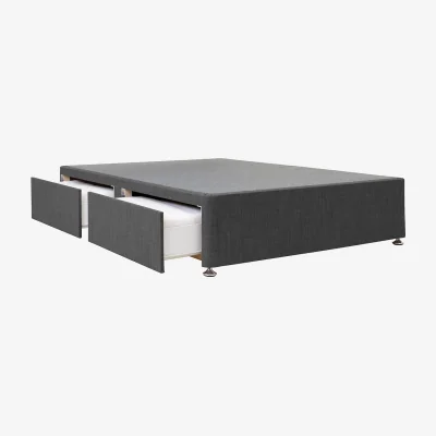La Redoute Universal Linen Look 4 Drawer Upholstered Divan Base