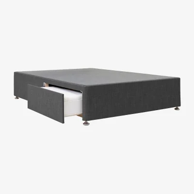 La Redoute Universal Linen Look 2 Drawer Upholstered Divan Base