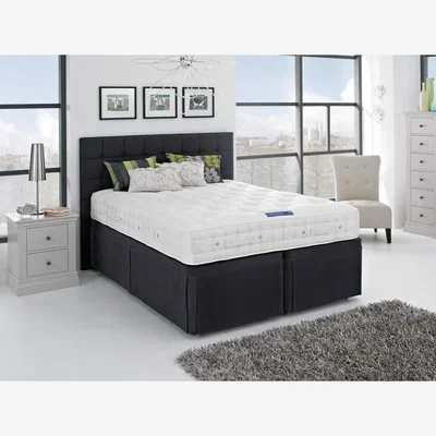 Downtown Hypnos Orthocare Support Mattress and Divan Set - 150cm King Zip and Link - 2 Drawers - Premium Fabric