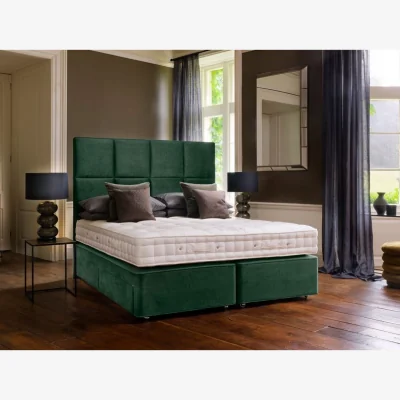 Downtown Hypnos Clevedon Deluxe Mattress and Divan Set - 135cm Double - 22 Drawers - Standard Fabric