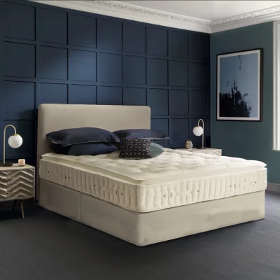 Downtown Hypnos Walbury Pillow Top Mattress and Divan Set - 90cm Single - 2 Drawers - Pocket Sprung Firm Edge - Premium Fabric
