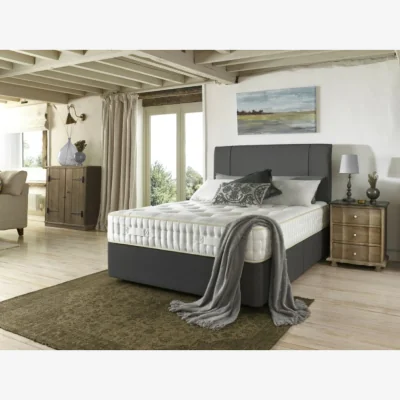 Downtown Harrison Spinks Beaufort Mattress and Divan Set - 75cm Small Single - Padded Top Shallow - No Storage