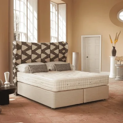 Downtown Hypnos Imperial Mattress and Divan Set - 180cm Super King Zip and Link - Shallow Pocket Sprung Firm Edge - No Storage - Standard Fabric