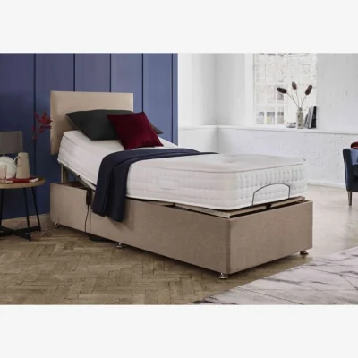 Downtown Highgrove Wilton Pocket Sprung Soft Mattress and Adjustable Electric Bed - 135cm Double