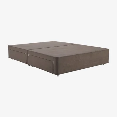 Downtown Hypnos Deep Pocket Sprung Firm Edge Divan Base - 150cm King - 4 Drawers - Premium Fabric