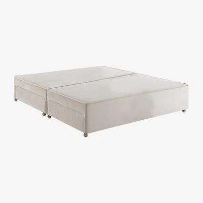Downtown Relyon Luxury Divan Base - 135cm Double - Firm Edge Sprung - No Drawers - Fabric Grade B