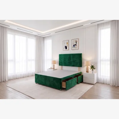 The Range York Emerald Plush 3FT Divan Bed Base With 2 Drawers