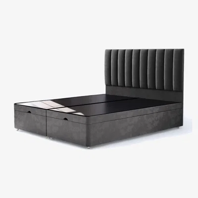The Range Raynor Panel Premium Ottoman Divan Bed  - Grey  / King