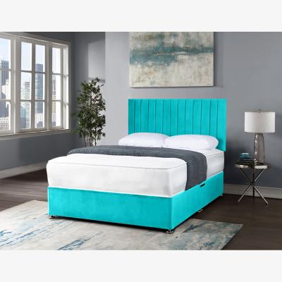 The Range Naptime Divan Bed 54 inch Headboard Plush - Teal