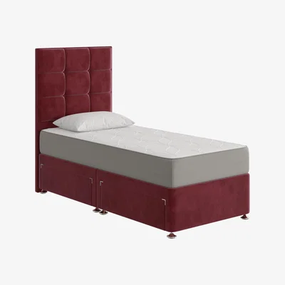 Furniture Village Sleep Story - Cool Gel 2500 Divan Set - Single - Red