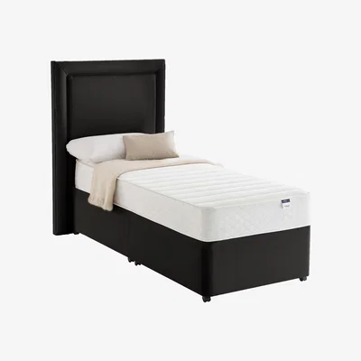 Furniture Village Silentnight - Miracoil Serenity Memory Divan Set - Single - Black