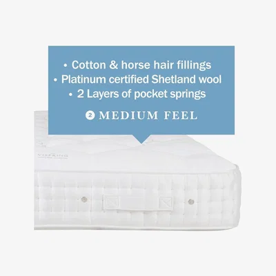 Heal's Vispring Sublime Superb Mattress Single Medium Tension Oyster 589
