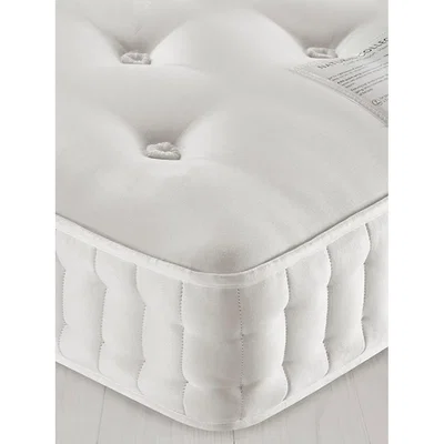 John Lewis John Lewis & Partners Natural Collection Leckford Linen 3400, Single, Medium Tension Pocket Spring Mattress