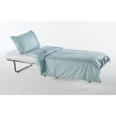 Out & Out Original Cameron - Folding Metal Bed with Mattress - 200cm