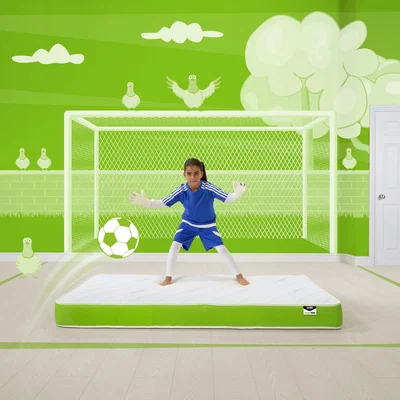 The Range Jay-Be Simply Kids Anti-Allergy Foam Free Mattress - Green / Single