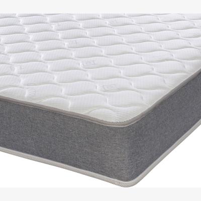 The Range Cooltouch Essentials Grey 18cm Deep Quilted Hybrid Memory Foam  Spring Mattress - White / Junior