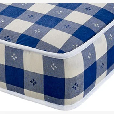 The Range Blue Check Lux Budget Kids Mattress - Blue Check Design / Single