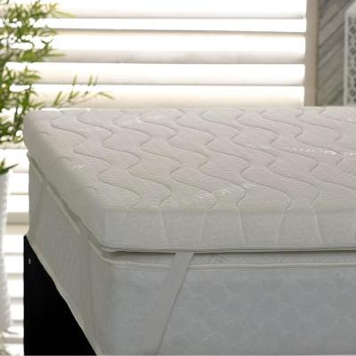 The Range FOAMEX Recon Foam Mattress Topper with Cleanable Cover - White / Single