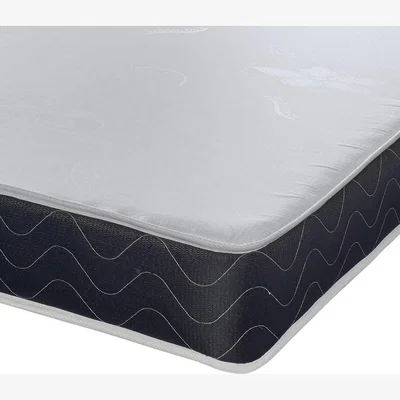 The Range The Mars Stress Free Essentials 17cm Deep Black Border  Hybrid Spring Mattress - Off White / Small Single