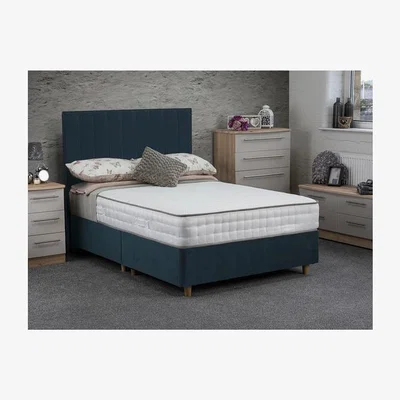 The Range Jonas & James Osbourne Non Storage Divan Bed With Mattress - Ocean / Single