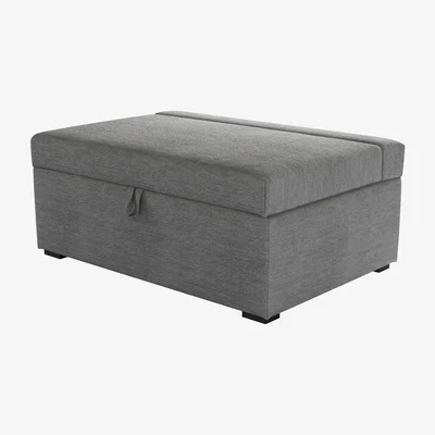 Sofa.com Henry Single Bed in Box in Gull Slubby Cotton - sofa.com