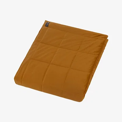 Amara Essentials - Square Velvet Bedspread - Mustard - 240x200cm