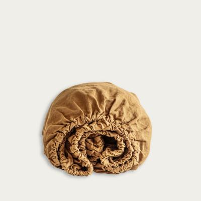 Bombinate.com Cinnamon Linen Fitted Sheet