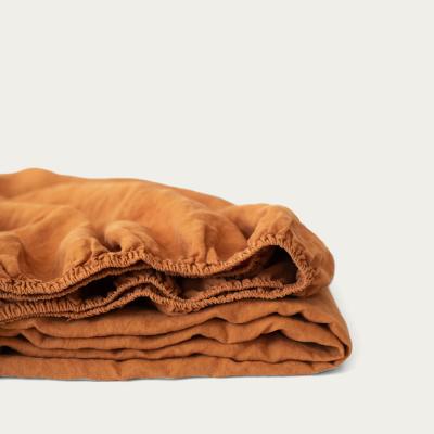 Bombinate.com Almond Linen Fitted Sheet