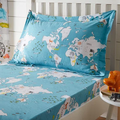 Dunelm My World Fitted Sheet Blue
