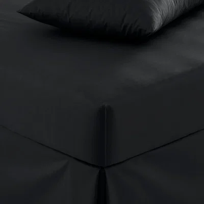 Dunelm Pure Cotton Fitted Sheet Black