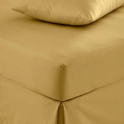 Dunelm Pure Cotton Fitted Sheet Ochre