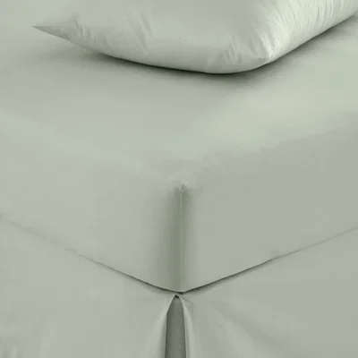 Dunelm Pure Cotton Fitted Sheet Sage