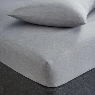 Dunelm Fogarty Soft Touch Fitted Sheet Grey Marl