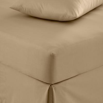 Dunelm Pure Cotton Fitted Sheet Warm Sand