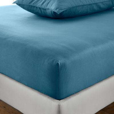 Dunelm Recycled Cotton Fitted Sheet Charm Blue