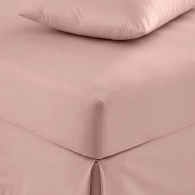 Dunelm Pure Cotton Fitted Sheet Blush