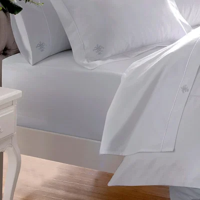 Dunelm Dorma Egyptian Cotton 1000 Thread Count Fitted Sheet Silver