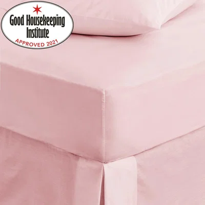 Dunelm Non Iron Plain Fitted Sheet Dusty Pink