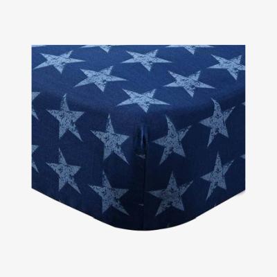 Dunelm Catherine Lansfield Stars and Stripes Fitted Sheet Blue And Red
