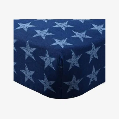 Dunelm Catherine Lansfield Stars and Stripes Fitted Sheet Blue And Red