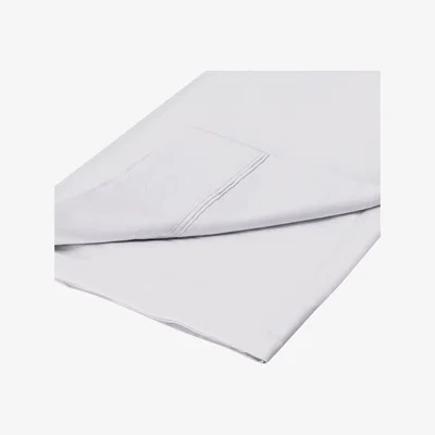 Dunelm Dorma 500 Thread Count 100% Cotton Sateen Plain Flat Sheet Silver