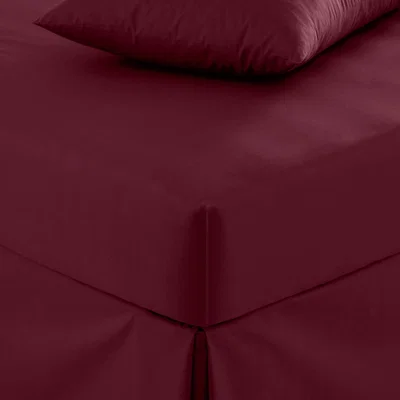 Dunelm Pure Cotton Fitted Sheet Claret