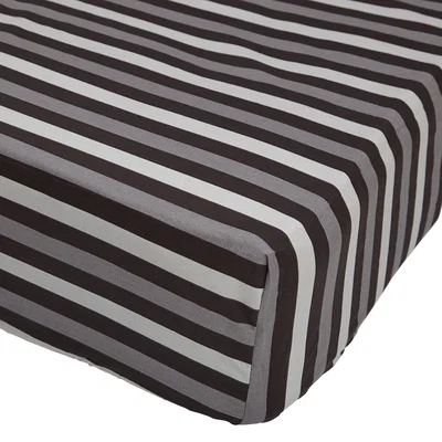 Dunelm Stars Black 25cm Fitted Sheet Black