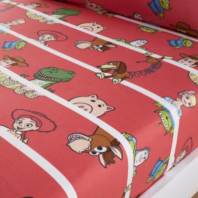 Dunelm Disney Toy Story Fitted Sheet Red, White and Green