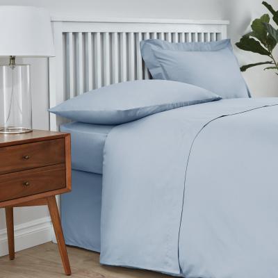 Dunelm Easycare Cotton 180 Thread Count Flat Sheet Blue