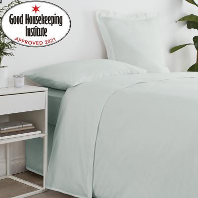 Dunelm Non Iron Plain Flat Sheet Light Blue