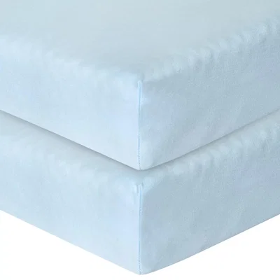John Lewis John Lewis & Partners GOTS Organic Cotton Fitted Cot Sheet, Pack of 2, 60 x 120